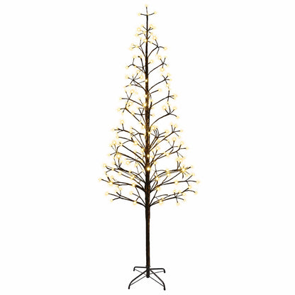 LED String Christmas Tree Black 47 x 210 cm Steel 228 LEDs