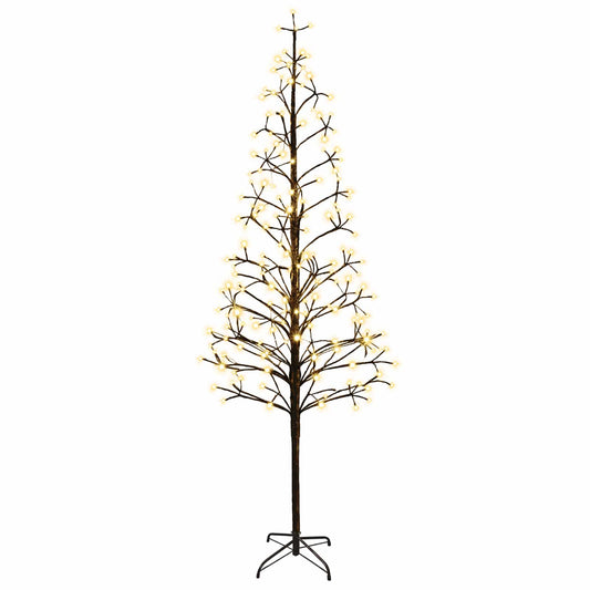 LED String Christmas Tree Black 47 x 210 cm Steel 228 LEDs
