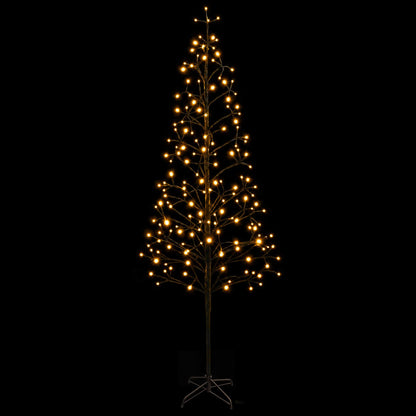 LED String Christmas Tree Black 47 x 210 cm Steel 228 LEDs