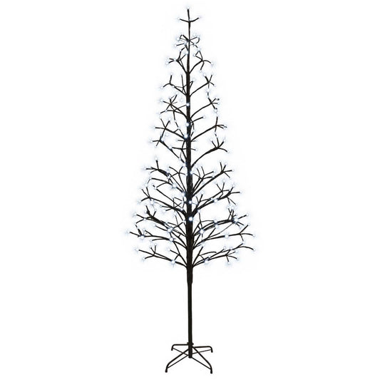 LED String Christmas Tree Black 47 x 210 cm Steel 228 LEDs