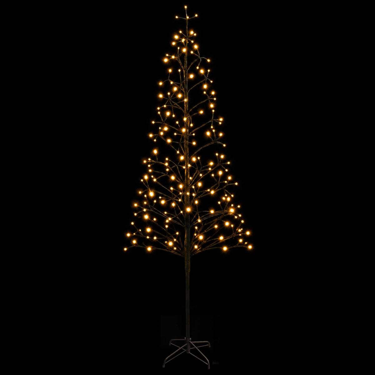 LED String Christmas Tree Black 240 cm Steel 268 LEDs