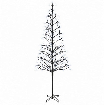 LED String Christmas Tree Black 47 x 240 cm Steel 268 LEDs