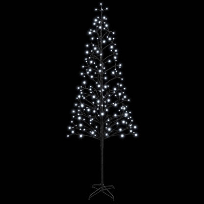 LED String Christmas Tree Black 47 x 240 cm Steel 268 LEDs