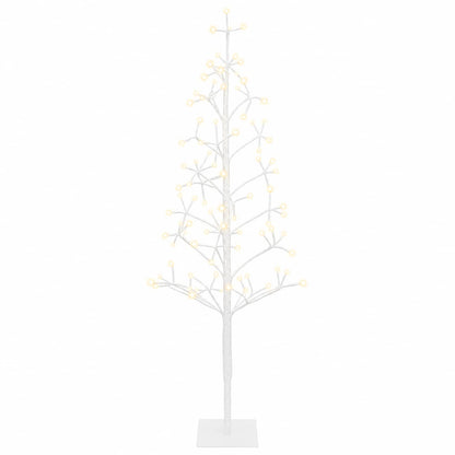 LED String Christmas Tree White 18 x 18 x 120 cm Steel 140 LEDs