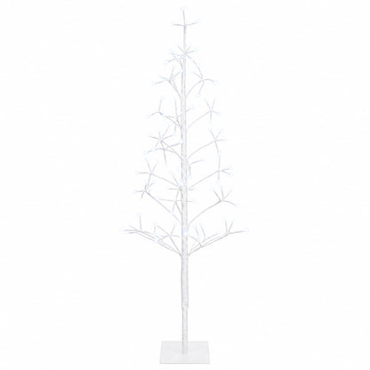 LED String Christmas Tree White 18 x 18 x 120 cm Steel 140 LEDs