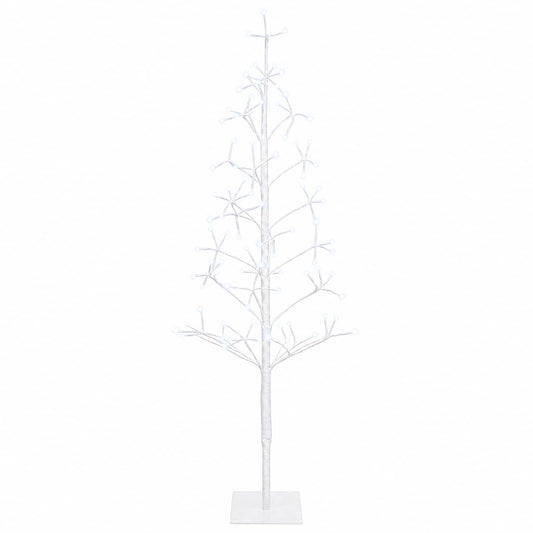 LED String Christmas Tree White 18 x 18 x 120 cm Steel 140 LEDs