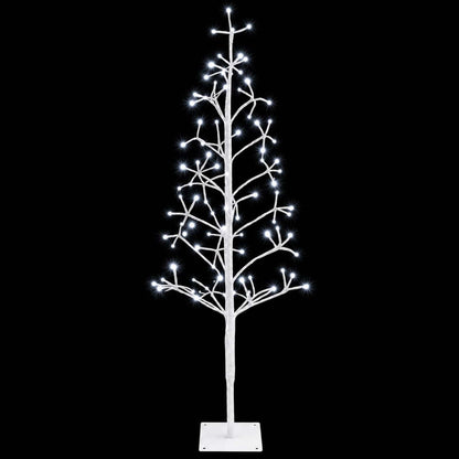 LED String Christmas Tree White 18 x 18 x 120 cm Steel 140 LEDs