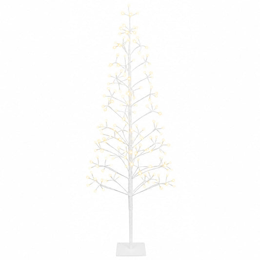 LED String Christmas Tree White 18 x 18 x 150 cm Steel 164 LEDs