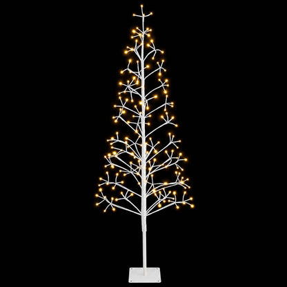 LED String Christmas Tree White 18 x 18 x 150 cm Steel 164 LEDs