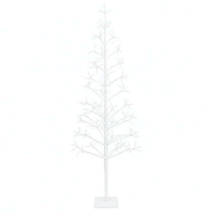 LED String Christmas Tree White 18 x 18 x 150 cm Steel 164 LEDs