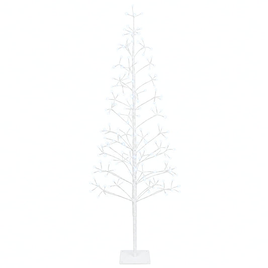 LED String Christmas Tree White 18 x 18 x 150 cm Steel 164 LEDs