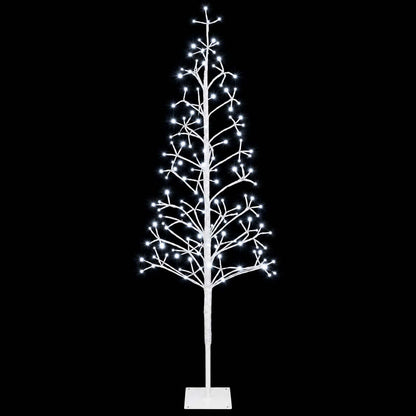 LED String Christmas Tree White 18 x 18 x 150 cm Steel 164 LEDs