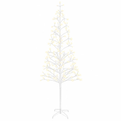 LED String Christmas Tree White 47 x 240 cm Steel 268 LEDs
