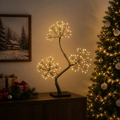 S-Shape LED Christmas Tree 2 pcs Black 45 cm Plastic 336 LEDs
