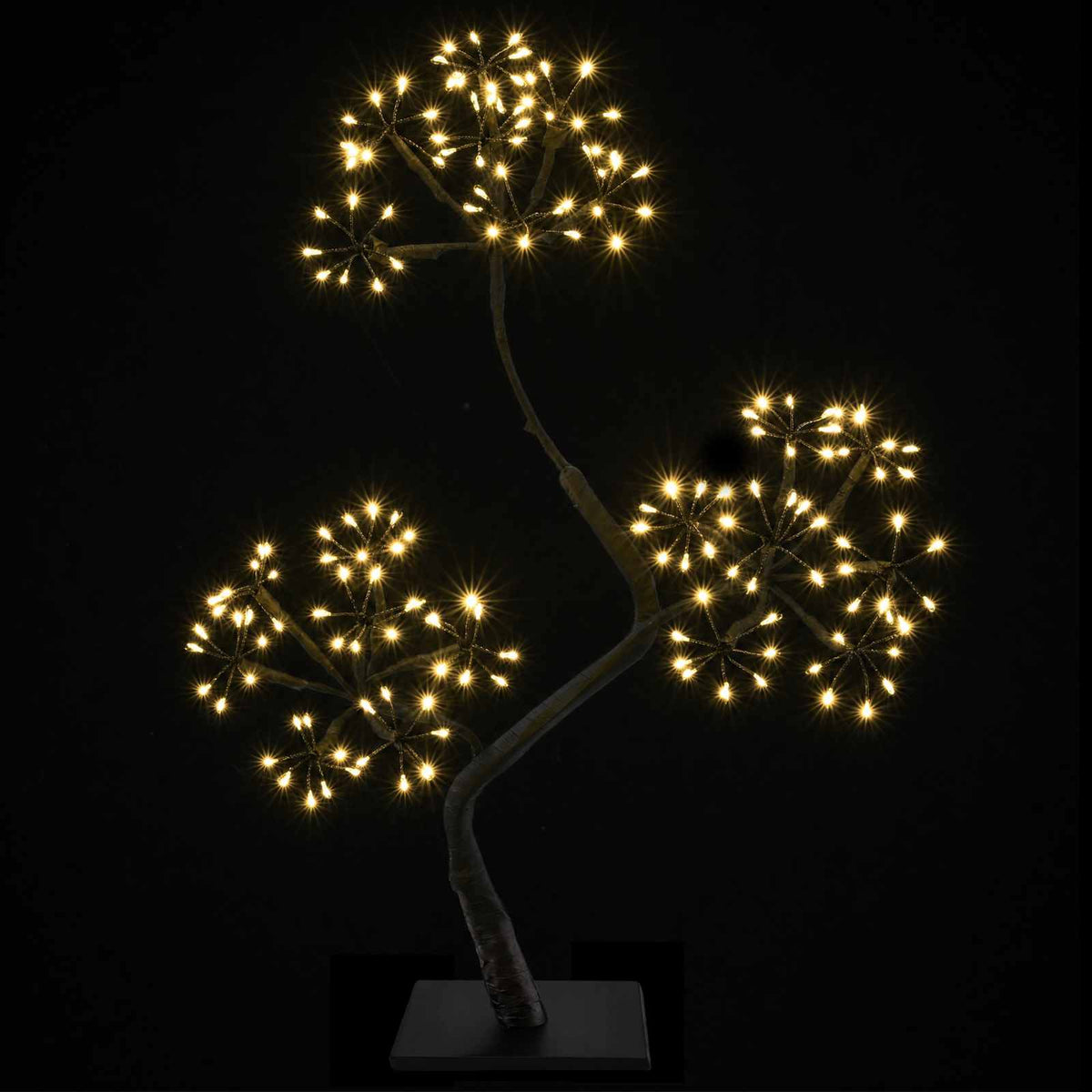S-Shape LED Christmas Tree 2 pcs Black 45 cm Plastic 336 LEDs
