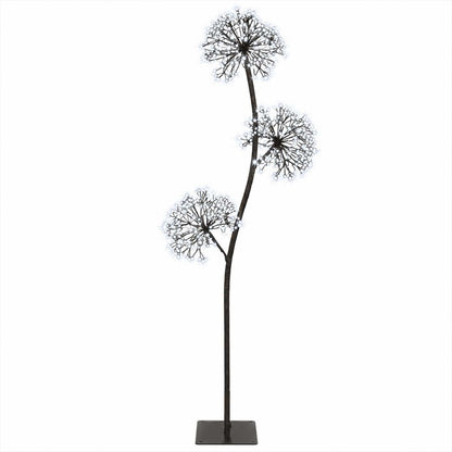S-Shape LED Christmas Tree Black 18 x 18 x 120 cm Steel