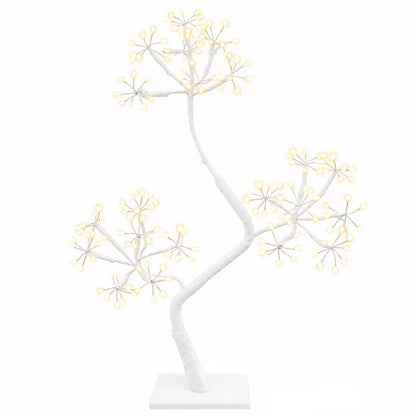 S-Shape LED Christmas Tree 2 pcs White 18 x 18 x 45 cm Steel