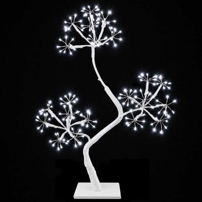 S-Shape LED Christmas Tree 2 pcs White 18 x 18 x 45 cm Steel