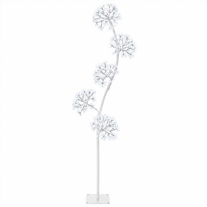 S-Shape LED Christmas Tree White 20 x 20 x 175 cm Steel