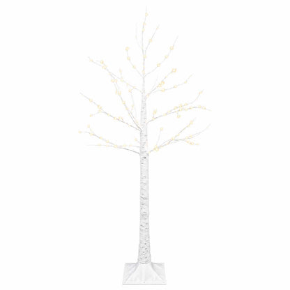 Birch Christmas Tree White 22 x 22 x 120 cm Plastic 174 LEDs