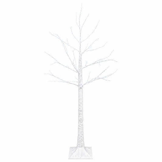 Birch Christmas Tree White 22 x 22 x 120 cm Plastic 174 LEDs
