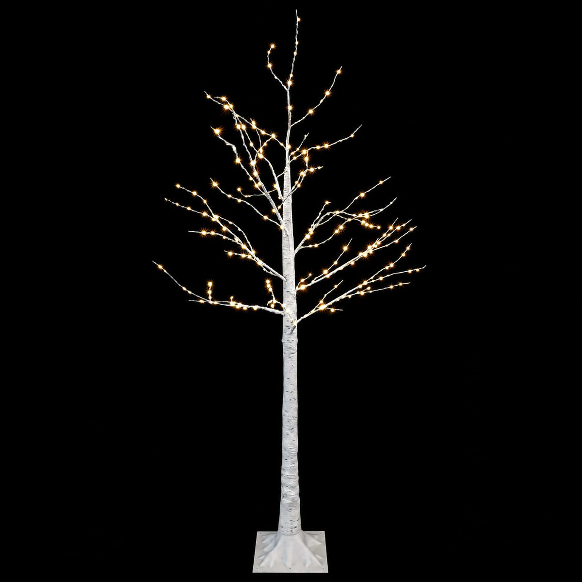 Birch Christmas Tree White 22 x 22 x 150 cm Plastic 232 LEDs