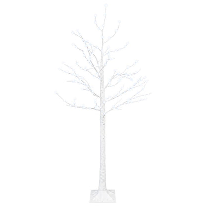 Birch Christmas Tree White 22 x 22 x 150 cm Plastic 232 LEDs