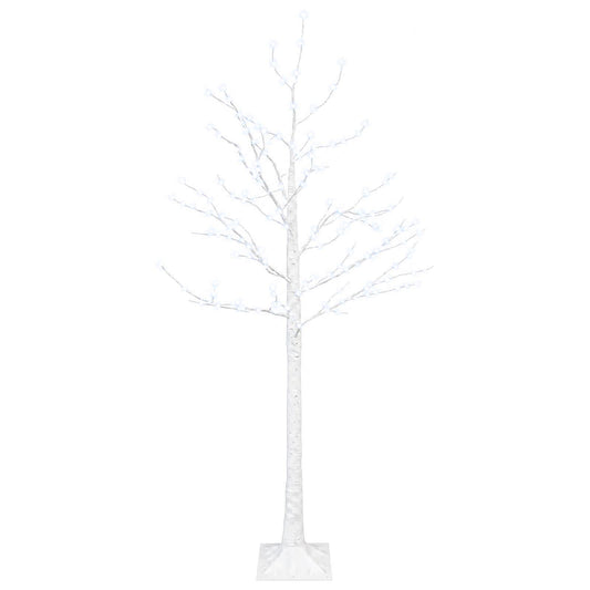 Birch Christmas Tree White 22 x 22 x 150 cm Plastic 232 LEDs