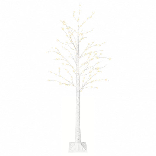 Birch Christmas Tree White 22 x 22 x 180 cm Plastic 319 LEDs