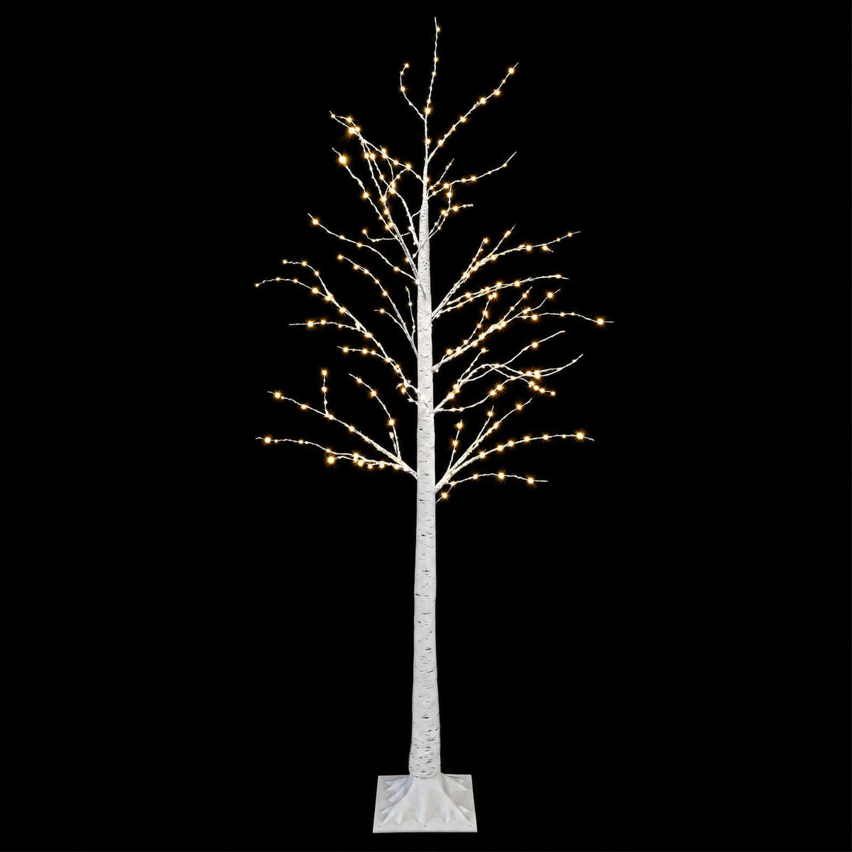 Birch Christmas Tree White 22 x 22 x 180 cm Plastic 319 LEDs