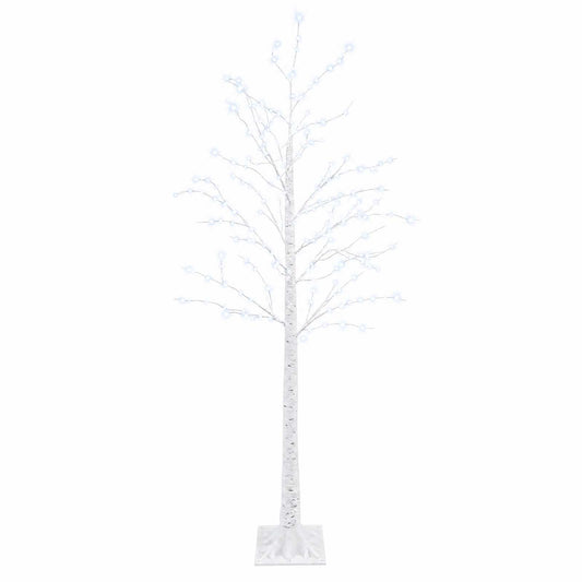 Birch Christmas Tree White 22 x 22 x 180 cm Plastic 319 LEDs