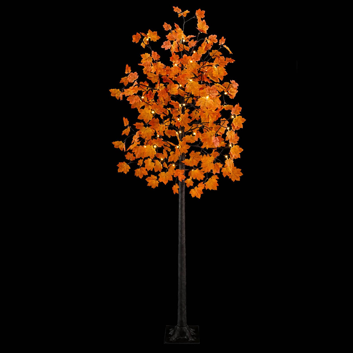 LED Maple Christmas Tree Brown 240 cm Plastic 192 LEDs