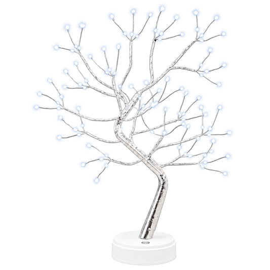 Mini Starburst Christmas Tree 2 pcs Silver 12 x 50 cm Steel