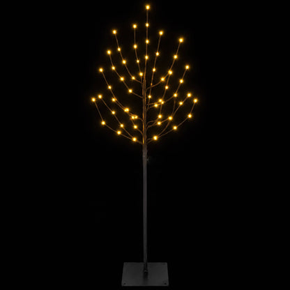 LED Christmas Tree Black 120 cm Steel 100 LEDs