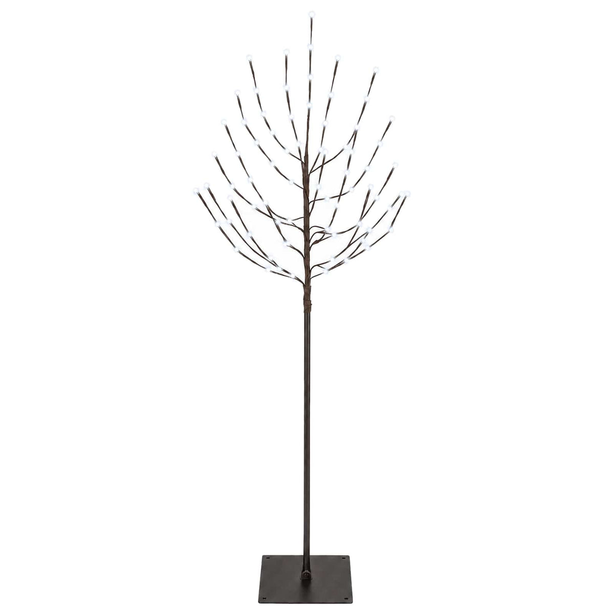 LED Christmas Tree Black 150 cm Steel 140 LEDs
