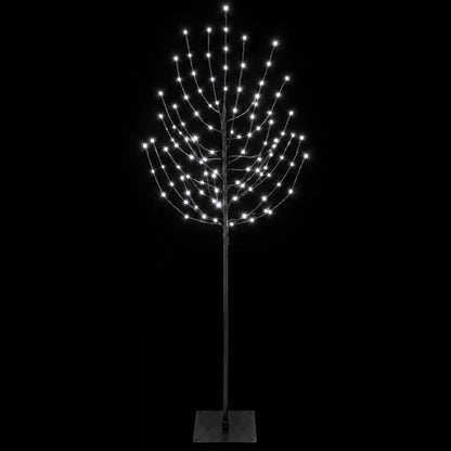 LED Christmas Tree Black 20 x 20 x 180 cm Steel 160 LEDs