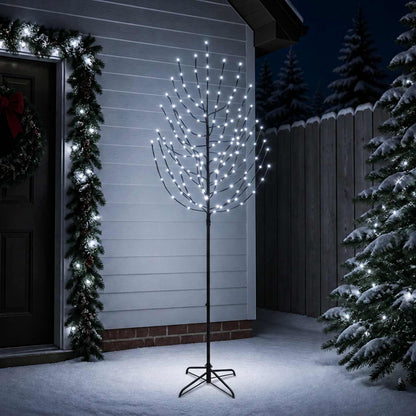 LED Christmas Tree Black 210 cm Steel 180 LEDs