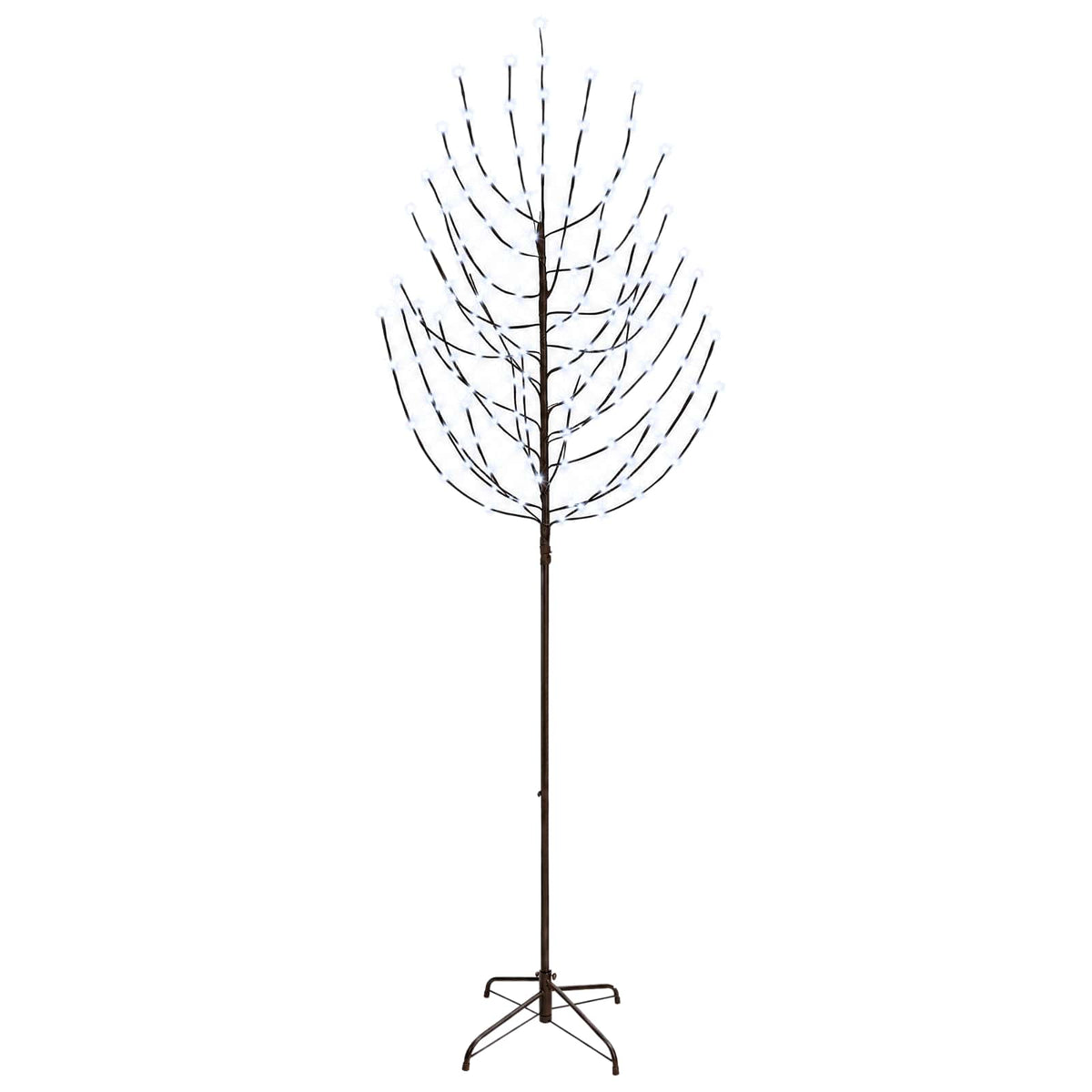 LED Christmas Tree Black 210 cm Steel 180 LEDs
