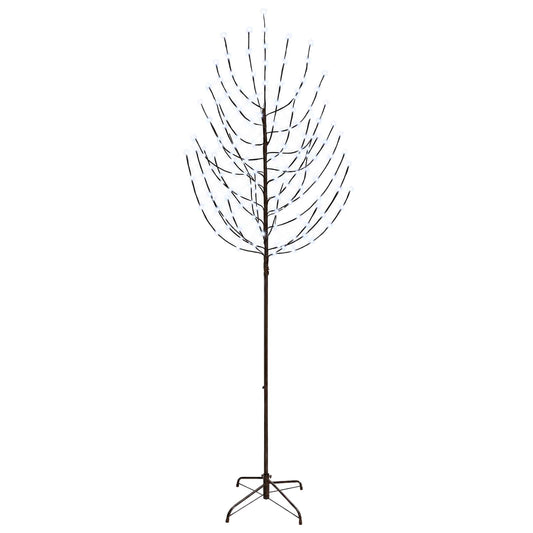LED Christmas Tree Black 210 cm Steel 180 LEDs
