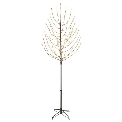 LED Christmas Tree Black 47 x 240 cm Steel 220 LEDs