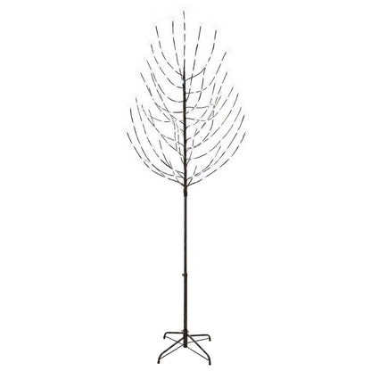 LED Christmas Tree Black 240 cm Steel 220 LEDs