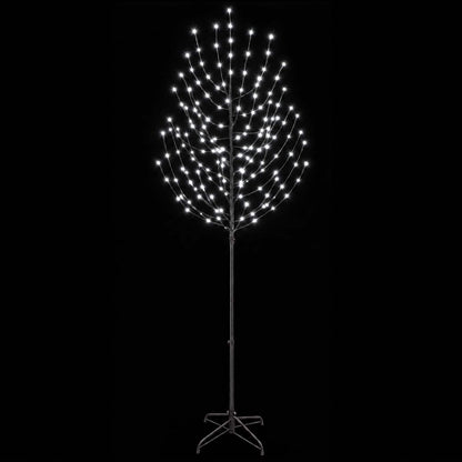 LED Christmas Tree Black 240 cm Steel 220 LEDs