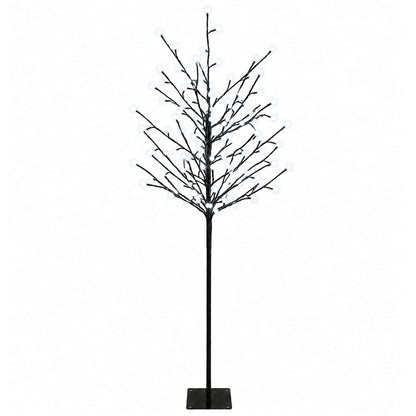 LED Ball Christmas Tree Black 18 x 18 x 120 cm Steel 150 LEDs