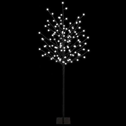 LED Ball Christmas Tree Black 18 x 18 x 120 cm Steel 150 LEDs