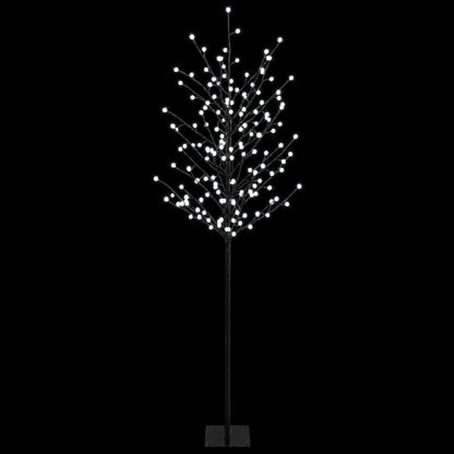 LED Ball Christmas Tree Black 180 cm Steel 220 LEDs