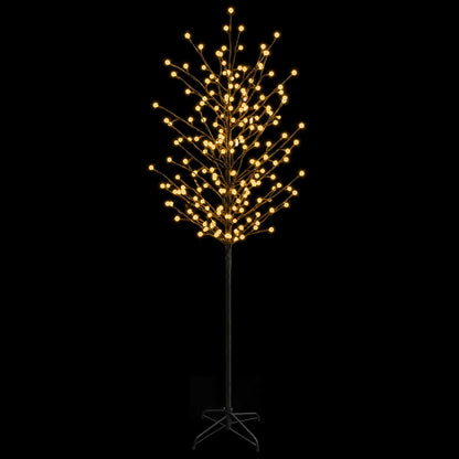 LED Ball Christmas Tree Black 210 cm Steel 250 LEDs