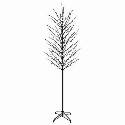 LED Ball Christmas Tree Black 240 cm Steel 280 LEDs