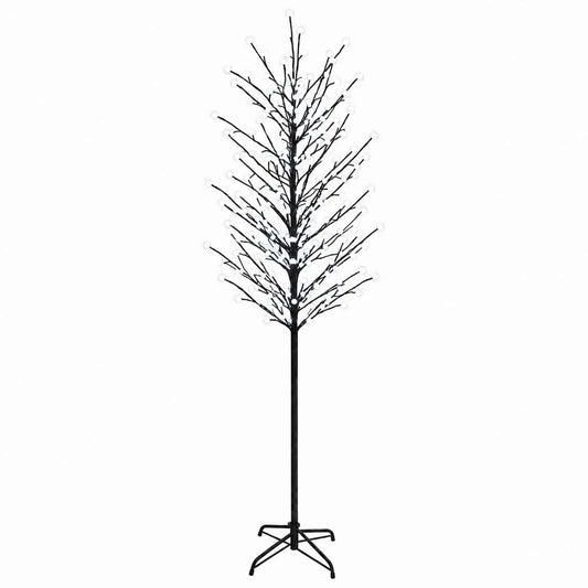 LED Ball Christmas Tree Black 240 cm Steel 280 LEDs