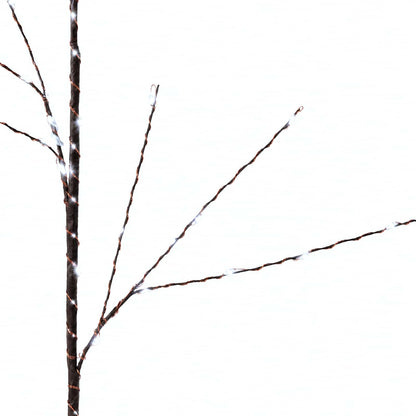 LED Copper Branch Christmas Decoration 3 pcs Brown 62 cm Steel