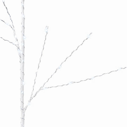 LED Copper Branch Christmas Decoration 3 pcs White 62 cm Steel
